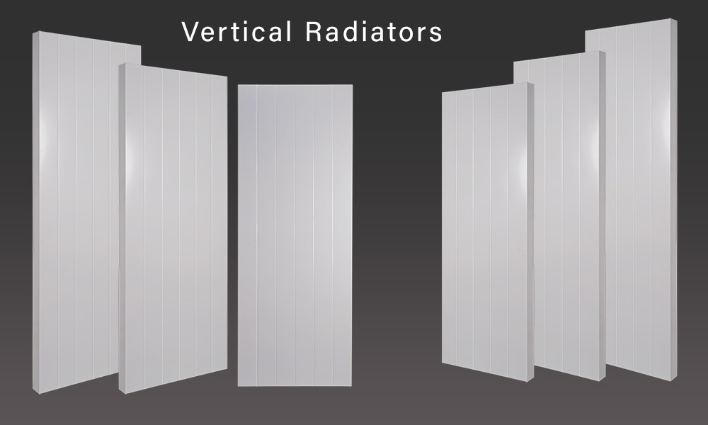 range of firefly vertical radiators 1000mm